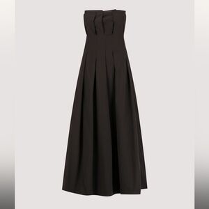 DISSH midi strapless pleated lily Black cotton dress US 12 - new with tags